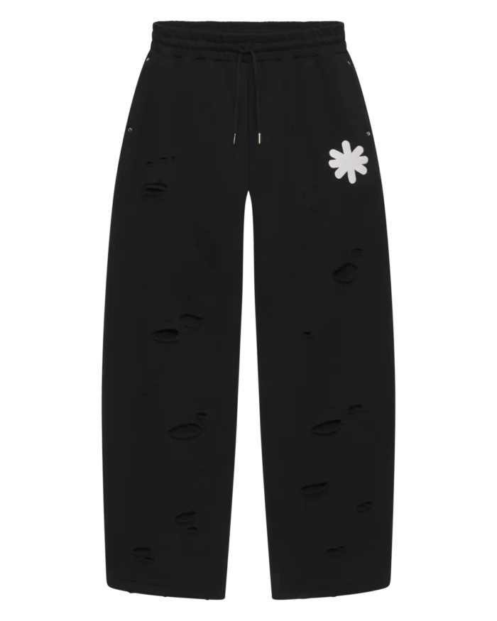 DSTRY DBL LAYER LOGO SWEATPANT (BLACK)